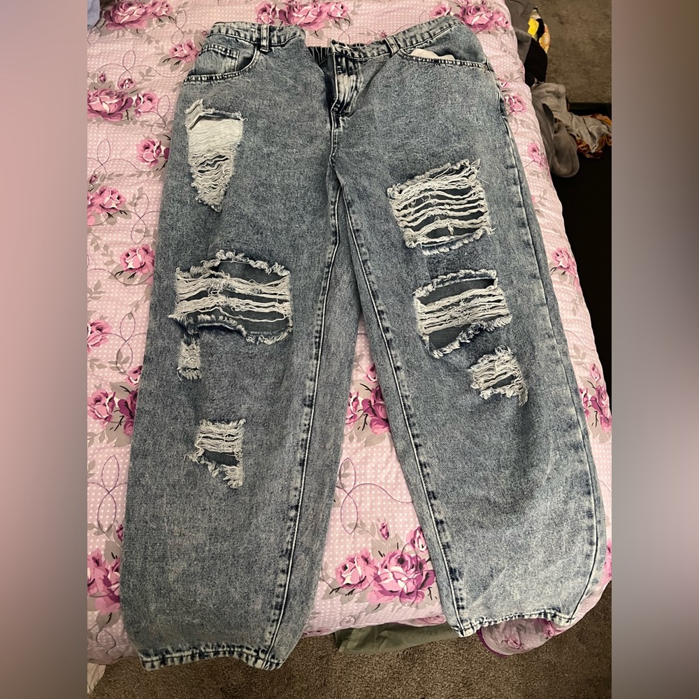 SHEIN Curve Denim Jeans